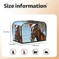 thumbnail image 5 of Sikiie Christmas Horse Toaster Covers 2 Slice Dustproof Toaster Cover Bread Machine Cover, Dustproof Cover - 11.4" x 7.5" x 7.9", 5 of 7