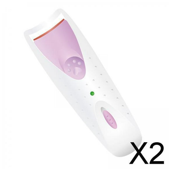 2x Rizador de Pestañas Calentado Herramienta de Peinado de Pestañas de Calentamiento Rápido Púrpura , 2 piezas