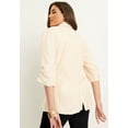 thumbnail image 2 of June & Vie Women's Plus Size Sequin Blazer, 2 of 5