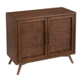 thumbnail image 7 of Classic Mid-Century Modern 2-Door Cinnamon Brown Wood Accent Chest, 7 of 7