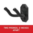 thumbnail image 6 of Allen Company Defender Double Hooks with Metal Mounting Plate, Black, 6 of 9