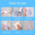 thumbnail image 4 of Wekvgz 2 pack Disposable Toilet Brush and Holder Set Extended Handle Toilet Bowl Cleaner Wands 36 Cleaner Refills for Bathroom Cleaning Bathtub, 4 of 12