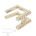 thumbnail image 4 of Brackets Dentales con Letra H Mayúscula Hip Hop Decoración Dental Accesorios Dentales de Halloween Dorado, 4 of 10