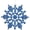 Blue, variant on Blue Glitter Snowflake Plastic Christmas Decorative Accent Ornaments, 24 Count (4")