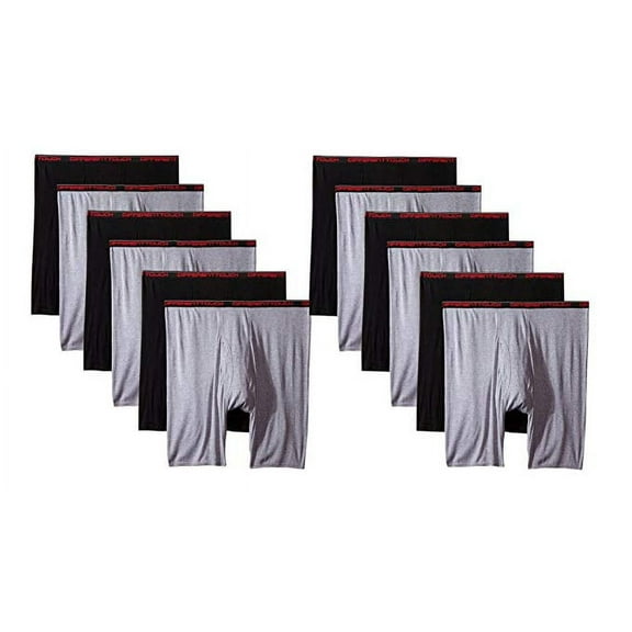 Men's Big & Tall USA Classic Design Boxer Briefs Underwear (Pack of 12)