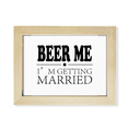 thumbnail image 1 of Persona,matrimonio,cerveza. Escritorio de madera Arte Pintura 6x8 pulgadas marco de foto foto, 1 of 4