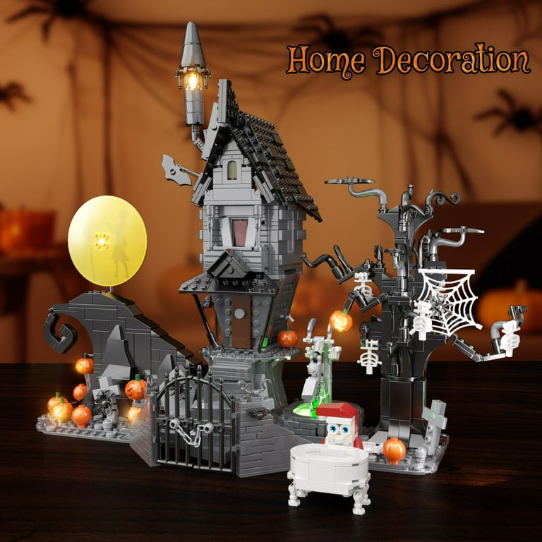 Halloween Haunted House Building Blocks Toys Night before