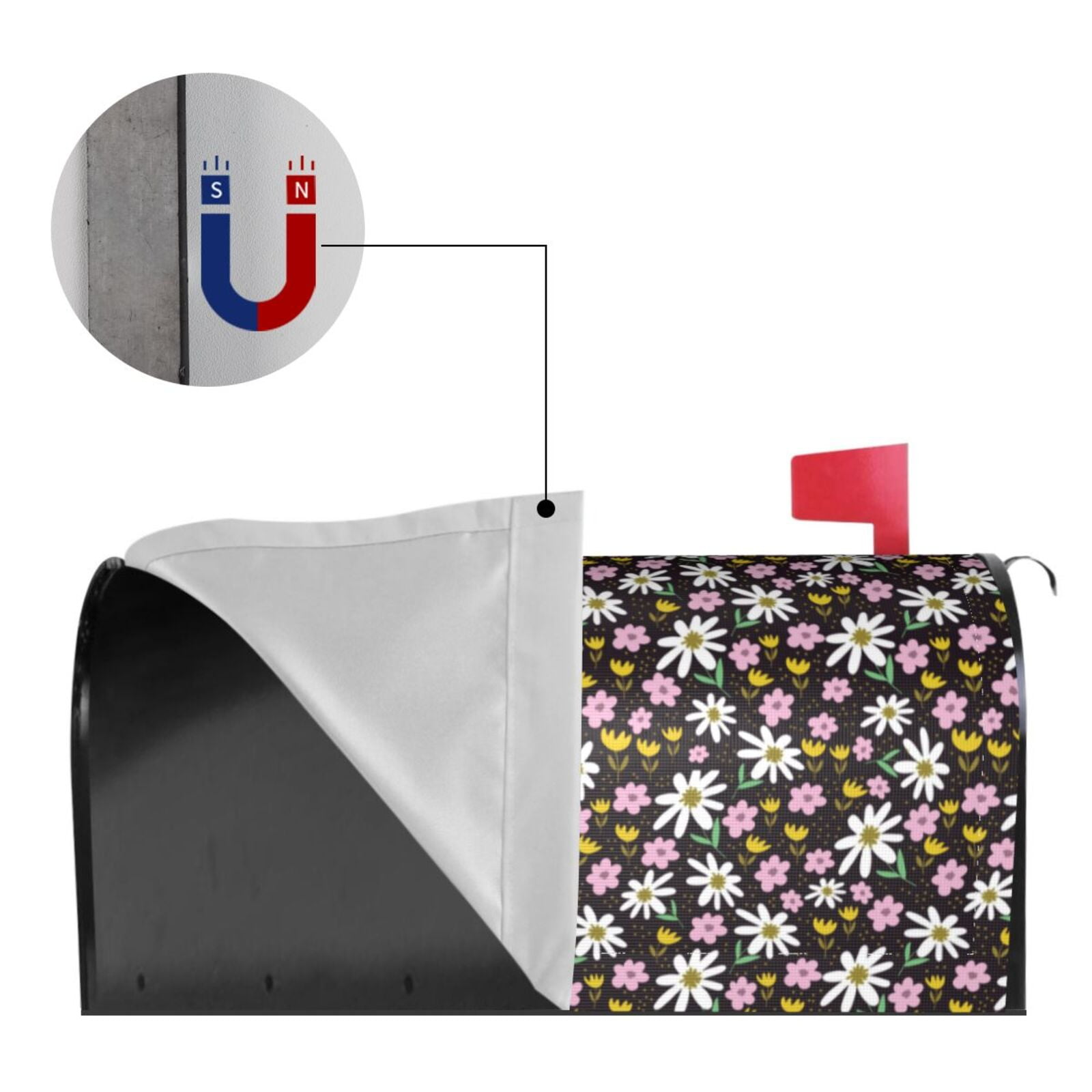 Kdxio Magnetic Mailbox Cover 25.5x21 in Mailbox Cover Outdoor Decoration Holiday Mailbox Covers for Home Garden Yard-25.5x21 in