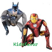 Kidsfavor 2-Pack Batman and Iron Man Foil Balloons