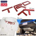 thumbnail image 2 of BDTrims Raised Plastic Letters Compatible with TRD Skid Plate 2016-2020 Tacoma and 2019-2020 4Runner Models (Red Carbon), 2 of 2