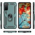 thumbnail image 2 of S21 FE Case, Samsung Galaxy S21 FE Case [ Military Grade ] Shock-Absorption Bumper Cover Anti-Scratch Case with Ring Car Mount Kickstand for Samsung Galaxy S21 FE - Teal, 2 of 6
