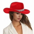 thumbnail image 1 of WEIYLL Chapeaux de Soleil Femmes Jazz Haut Western Cowboy Flash Mariée Vacances Fou Haut Rd2 Couvre-Chef Casquettes, 1 of 3
