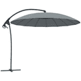 thumbnail image 1 of Outsuny 9FT Cantilever Patio Umbrella with 16 Fibreglass Ribs, Grey, 1 of 10