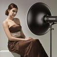 thumbnail image 2 of Mistaha 22 Inch Beauty Dish Studio Photography Reflector Diffuser with Honeycomb Soft Cloth for Bowens, 2 of 8