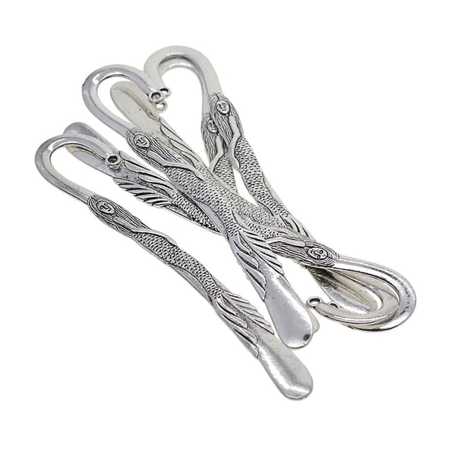 Abbracc 6 Pieces Retro Alloy Mermaid Bookmarks Bookmarks with Hooks Jewelry Findings DIY