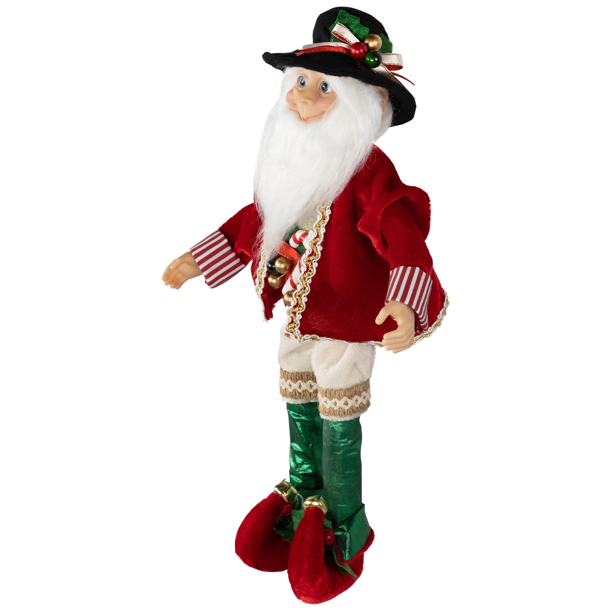 Northlight Candy Cane Elf Christmas Figure - 14"