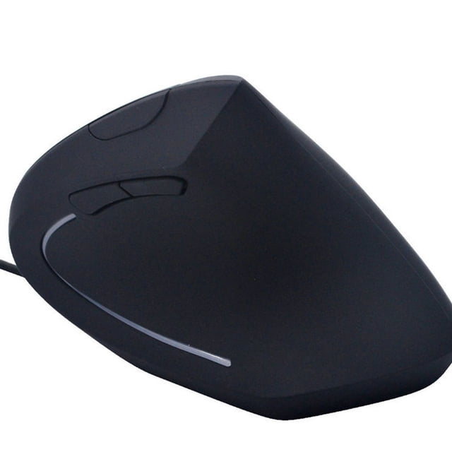Raindrops Mouse with Wire Black Plastic Vertical Handle for Home Use 1Pack