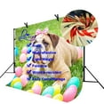 thumbnail image 4 of ABPHOTO Polyester 7x5ft Bulldog Backdrop Cute Bulldog Colorful Balloon Green Grass Photography Background and Studio Photography Backdrop Props, 4 of 5