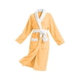 thumbnail image 5 of Ynynloco Robes for Women - Plush Fleece Kimono Bathrobe with Sash & Pockets, Full-Length Soft Warm Spa Robe College Dorm Gift, 5 of 7