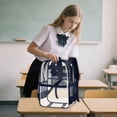 thumbnail image 2 of UJNDER Girls school backpack Transparent Soft Jelly Large Capacity Lightweight Student Bookbag for Boys Girls Clear Design book bags for kids Light Blue,One Size, 2 of 5