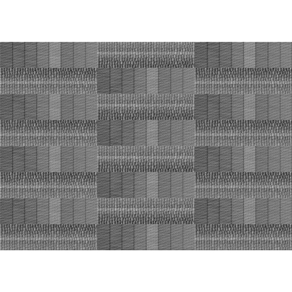 Ahgly Company Indoor Rectangle Patterned Gunmetal Gray Area Rugs, 2' x 3'