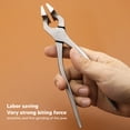 thumbnail image 4 of Leather Press , Handwork Strong Practicality Leather Flatten  Stainless Steel Save Effort Long Handle  for Handbags, 4 of 8