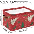 thumbnail image 4 of GZHJMY Christmas Tree With Ornament Storage Bin Collapsible with Handle, 1PCS Rectangle Waterproof Basket for Storage Cube Closet Organizer for Toy Nursery Book Office Shelf Bathroom, 4 of 7