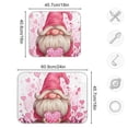 thumbnail image 3 of Cute Valentine Gnome with Heart Cartoon Dish Drying Mat Absorption Pad Kitchen Drainer for Counter Dinning Table 16" x 18", 3 of 8