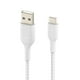 thumbnail image 3 of Cable Trenzado USB-C a USB-A Belkin 2M Blanco, 3 of 6