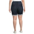 thumbnail image 4 of Terra & Sky Women's Plus Size High Rise Curvy Bermuda Shorts, 4 of 5