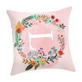 thumbnail image 2 of fastboy Pillowcase Alphabet Design Floral Printed Pattern Pillow Cover Home Office Sofa Cushion Case, L, 2 of 9