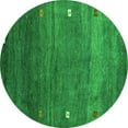 thumbnail image 1 of Ahgly Company Indoor Round Abstract Green Contemporary Area Rugs, 5' Round, 1 of 1