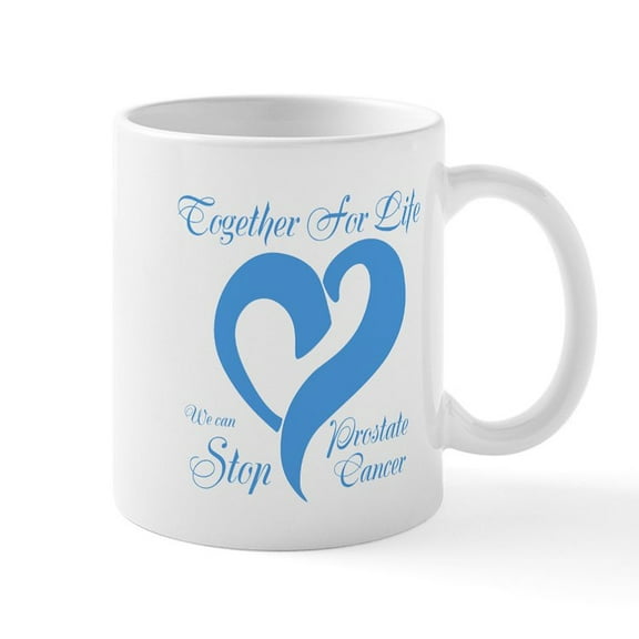 CafePress - Stop Prostate Cancer Mug - 11 oz Ceramic Mug - Novelty Coffee Tea Cup