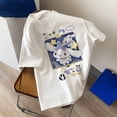 thumbnail image 2 of Camiseta de Anime Sanrio Cinnamoroll para mujer, dibujos animados Kawaii, manga informal, camisetas de calle de gran tamaño de algodón Harajuku, camisetas para mujer xuanjing  unisex, 2 of 2