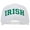 White, variant on Irish Letter Design Heat Transfer Solid Cotton Twill Mesh Pro Style Cap - White OSFM