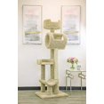 thumbnail image 2 of New Cat Condos 140003- Solid Wood Cat Climbing Tower Cat Tree, Beige, 2 of 4