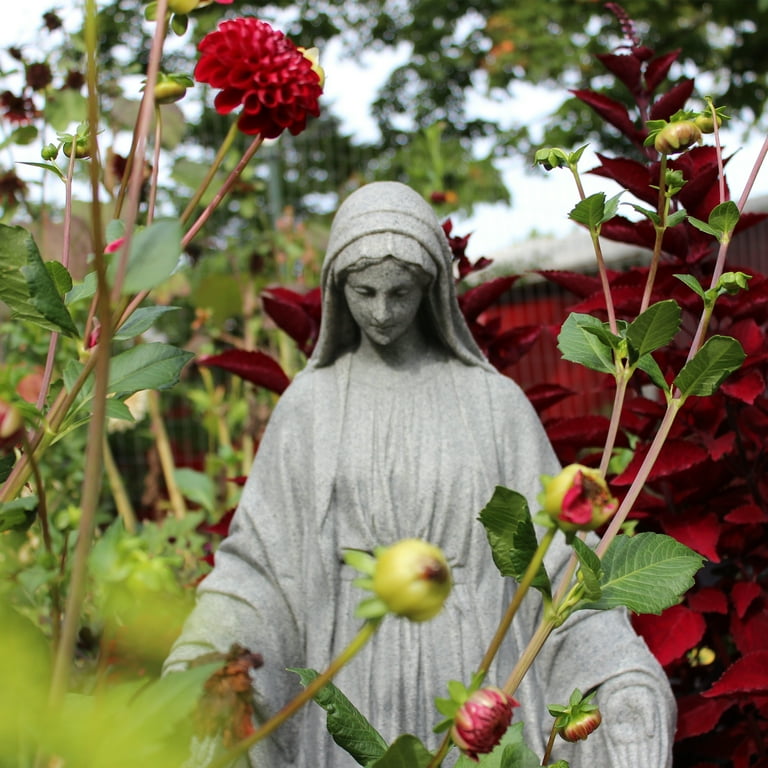 Emsco Group Virgin Mary Garden Statue, 34 Inch, Granite Appearance