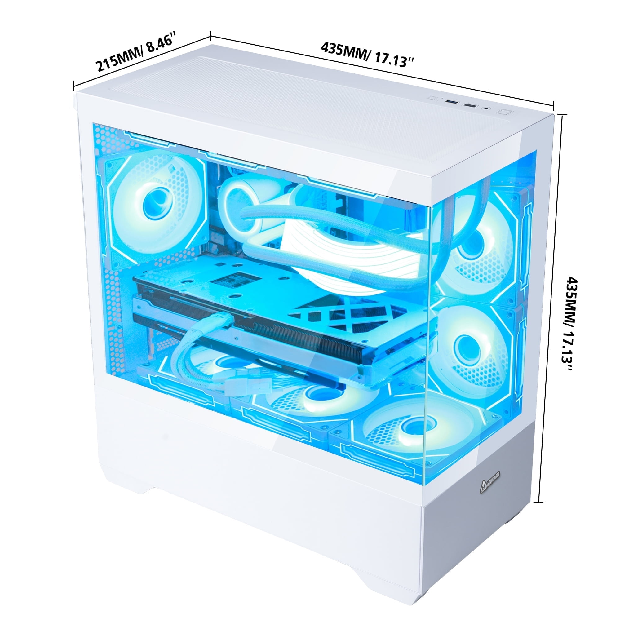 Hoengager Gaming PC AMD Ryzen 7 5700G 8-Core 3.8 GHz, Radeon RX