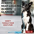 thumbnail image 2 of Glamour Rolled Leather Dog Leash for Small Medium and Large Dogs | Heavy Duty Strong Leather Puppy Leash for Outdoor Walking Running Training | Strong Dog Leashes for Large Breed Dogs - Blue, 2 of 6