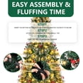 thumbnail image 6 of SUGIFT 6.5ft Pre-Lit Christmas Tree, Hinged Artificial Tree with 200 Lights, 6 of 7