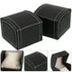 thumbnail image 2 of Estuche organizador de relojes de poliuretano negro de 2 piezas para hombre y mujer, ideal para viajes y exhibición, elegante joyero y caja de almacenamiento, 2 of 7