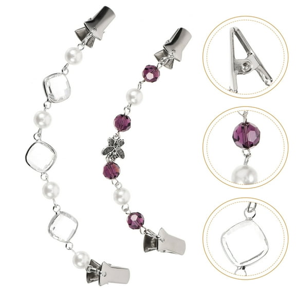 2 pcs Cardigan Clip Dress Clips Back Cinch Sweater Clips Decorative Shawl Clip Clothing Clip