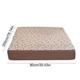 thumbnail image 3 of Linnome Fitted Sheet Floral Pattern Breathable Linen Mattress Protector for Single Bed Cool Easy Clean 35.4x78.4in Multicolor#03, 3 of 7