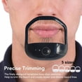 thumbnail image 2 of Beard Shaping Tool Kit - 5PCS Beard Stencil Set for Perfect Beard Lines, Jawline, Goatee & Neckline - Beard Guide for Men Grooming (A set of white and a white wrap), 2 of 6