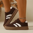 thumbnail image 5 of Women Classic Retro Gum Sole Fashion Sneakers Casual Tennis Skate Shoe Genuine Faux Leather Walking Footwear Anti Slip Trainers, 5 of 6