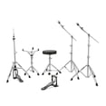 thumbnail image 4 of Ludwig Evolution 5-Piece Drum Set w/Hardware, 20" Kick, Mint Sparkle, 4 of 6