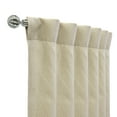 thumbnail image 4 of Thermalogic Galati Room Darkening Elegantly Blocking Most Light Dual Header Curtain Panel 52" x 95" Linen, 4 of 5