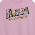 thumbnail image 3 of Instant Message - Florida Postcard  - Women's Racerback Tank Top, 3 of 6