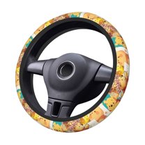 Win-Nie Steering Wheel Cover Elastic Stretch Breathable Vehicle Steering Wheel Protector Car Interior Accessories
