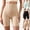Beige, variant on Women's High Waist Seamless Shapewear Shorts, Tummy Control Lifting, Plus Size Waist Cinching Firm Control Workout Bottoms Mint Green XXXL